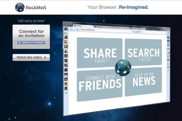 RockMelt to przeglądarka stworzona z myślą o Facebooku
