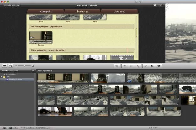 iMovie pozwala teraz na szybkie tworzenie trailerów