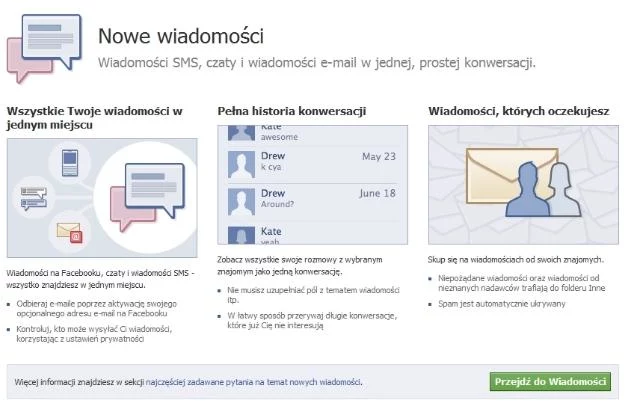 Każdy użytkownik Facebooka otrzyma nowy adres poczty elektronicznej