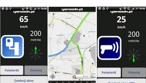 Yanosik to darmowa aplikacja na telefony z systemem Android oraz iPhone'y