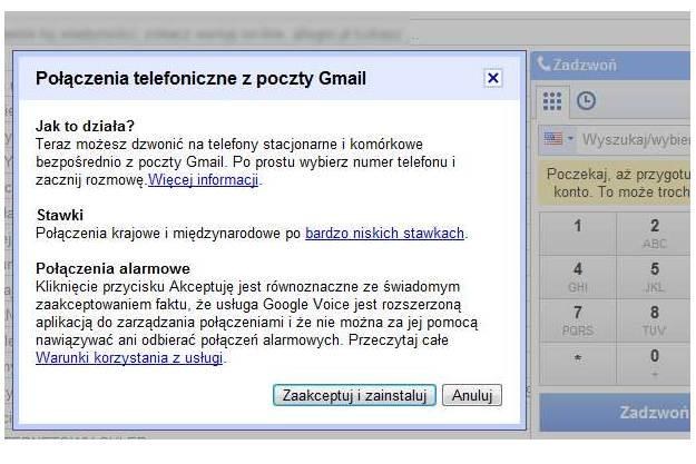 Google Voice - instalator