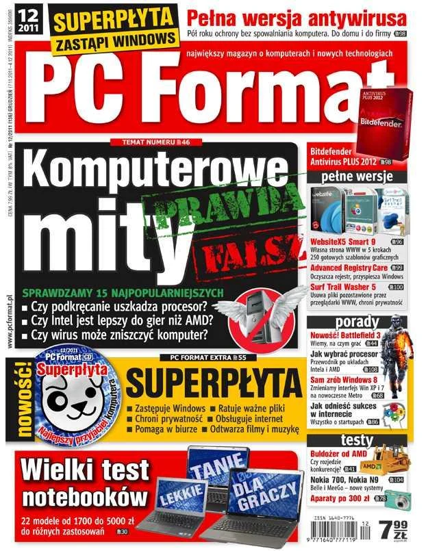 Okładka najnowszego numeru PC Format 12/2011 - od 7 listopada w kioskach Okładka najnowszego numeru PC Format 12/2011 - od 7 listopada w kioskach