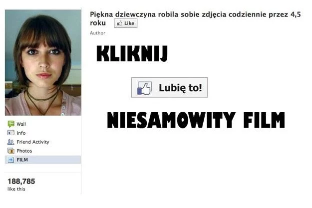 Przykład oszustwa na Facebooku