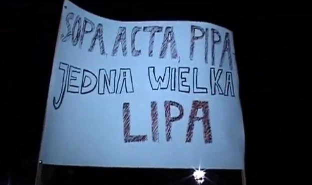 Protesty przeciwko ACTA w Krakowie nie zostały zgłoszone policji