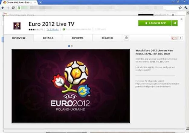 Złośliwa aplikacja Euro 2012 na stronie Chrome Web Store