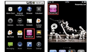 Trojan Find and Call zainstalowany na smartfonach, od lewej: Android, iOS