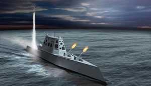 Niszczyciel typu Zumwalt - wizja artysty. Fot. Northrop Grumman