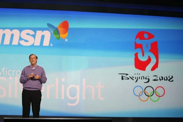 Microsoft pochwalił się współpracą przy dostarczaniu informacji z Olimpiady 2008.