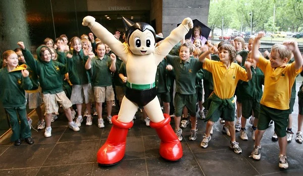 Kolejna postać z japońskiej pop-kultury - "Astro Boy". Ta kultowa postać z japońskich komiksów pojawiła się na ulicach z okazji premiery filmu pełnometrażowego "Astro Boy"