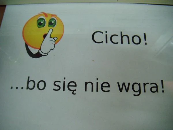 Wiadomo, gra nie wgra się z kasety, jeśli będziemy hałasować Wiadomo, gra nie wgra się z kasety, jeśli będziemy hałasować