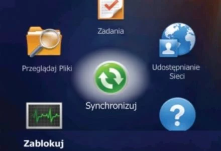 Menu główne Windows Mobile 6.5 - wygląda inaczej niż ekran tutułowy autorstwa HTC