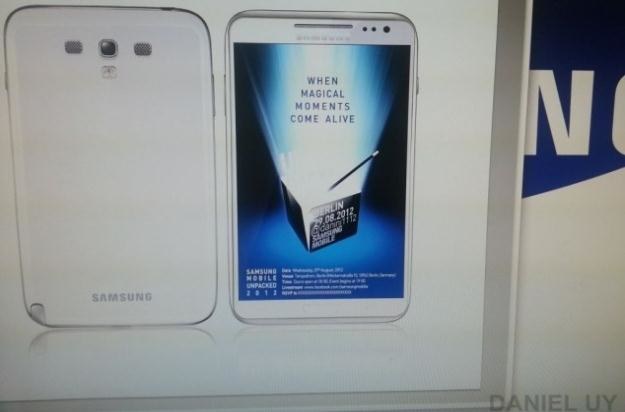 Tak może wyglądać Galaxy Note II.   Fot. DANIEL UY