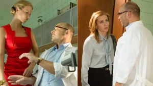 Agnieszka Wosińska i Marta Nieradkiewicz na planie "Komisarza Aleksa"