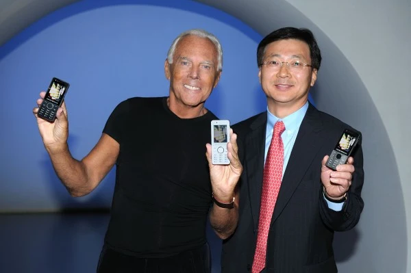 Giorgio Armani i Mr.Steve Lee z Samsunga