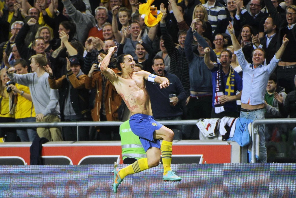 Zlatan Ibrahimović po golu na 4-2