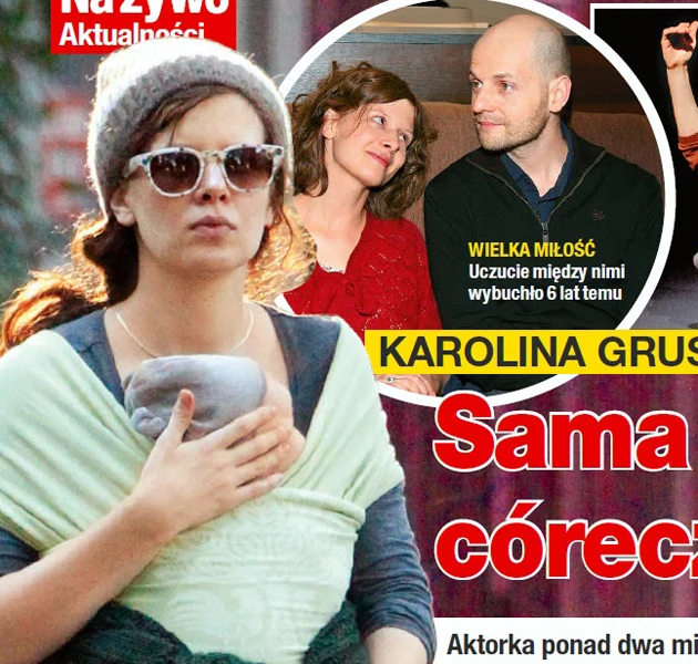 Karolina Gruszka ze swoim maluchem Karolina Gruszka ze swoim maluchem