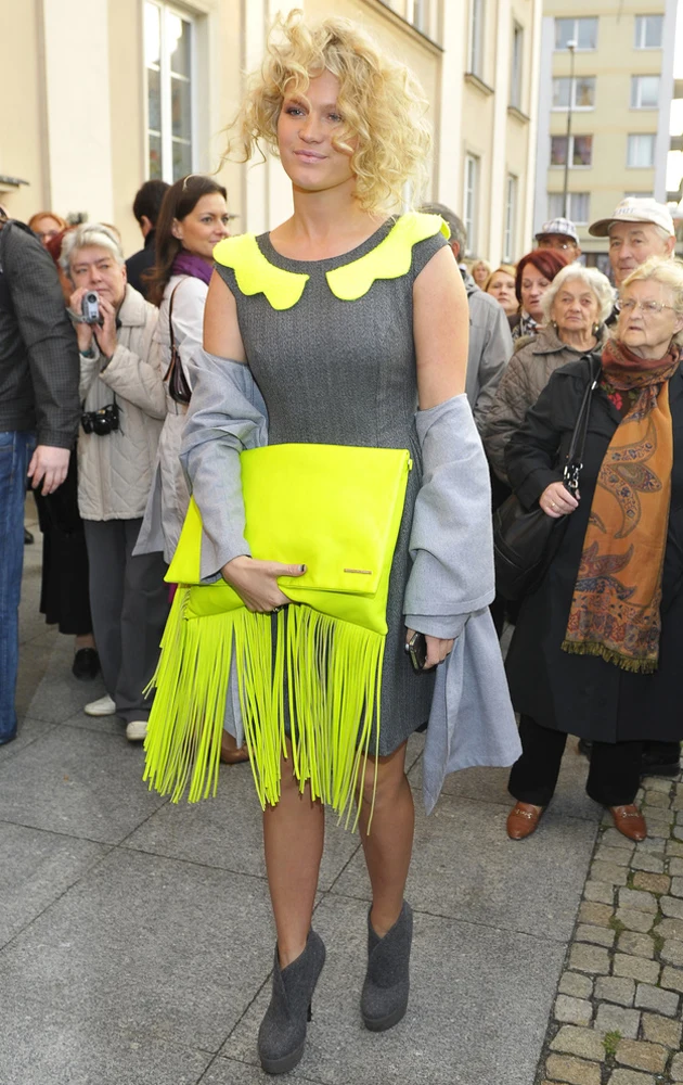 Zofia Ślotała na ślubie Oli Kwaśniewskiej