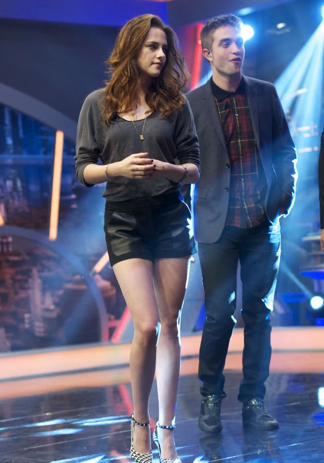 Kristen i Robert podczas kręcenia jednego z programów telewizyjnych Kristen i Robert podczas kręcenia jednego z programów telewizyjnych