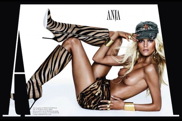 Anja Rubik w hiszpańskim Vogue