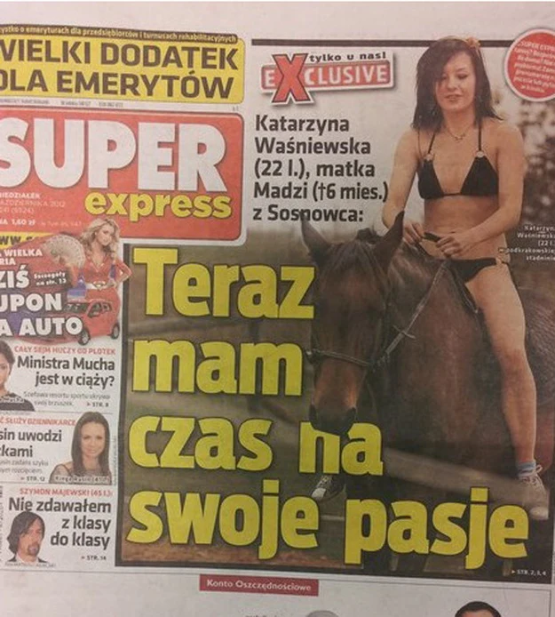 Katarzyna W. - październik 2012, fot. okładka "Super Expressu" Katarzyna W. - październik 2012, fot. okładka "Super Expressu"