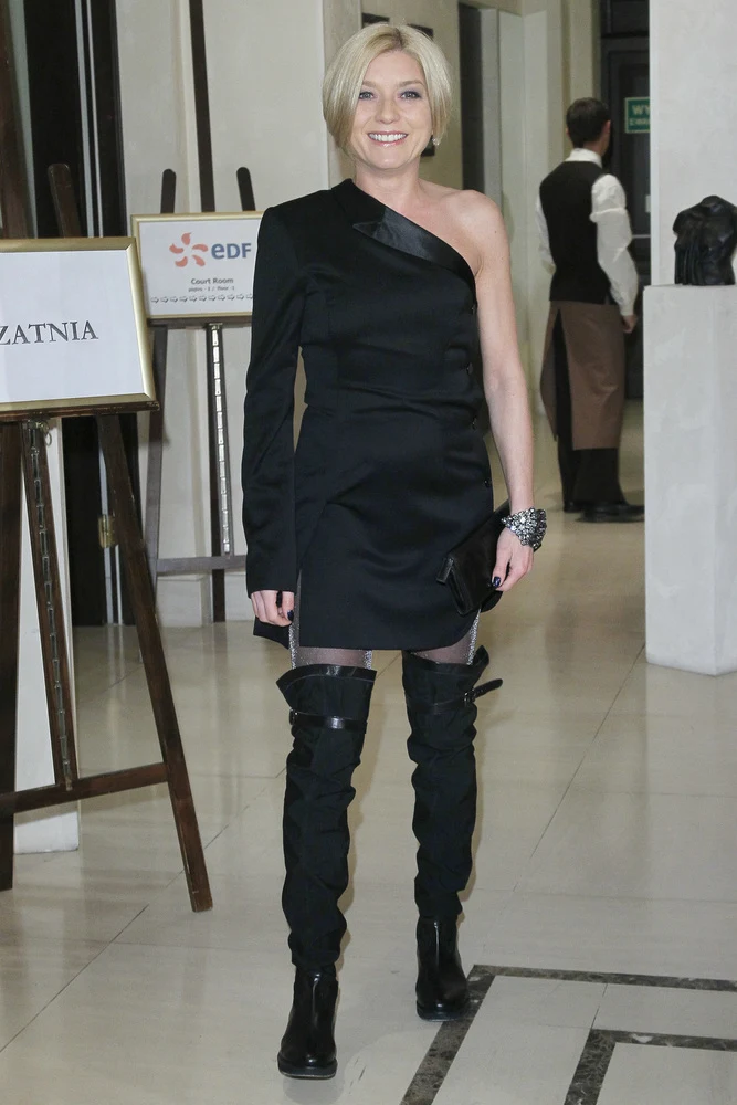 Wpadka modowa Edyty Olszówki na rozdaniu Złotych Nosów "Pani"...