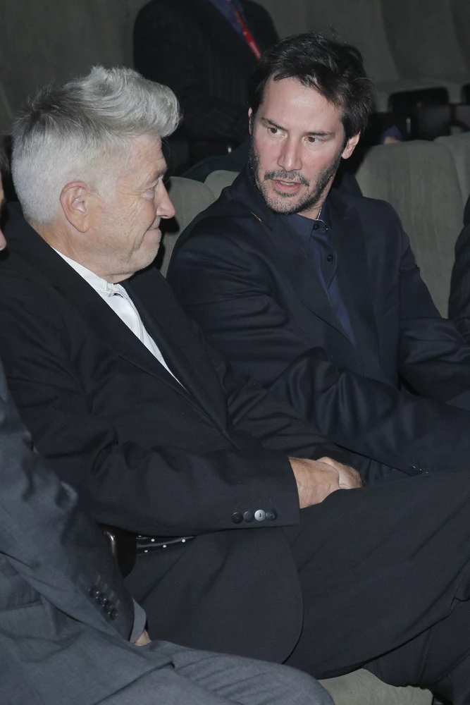 Keanu Reeves z Davidem Lynchem Keanu Reeves z Davidem Lynchem