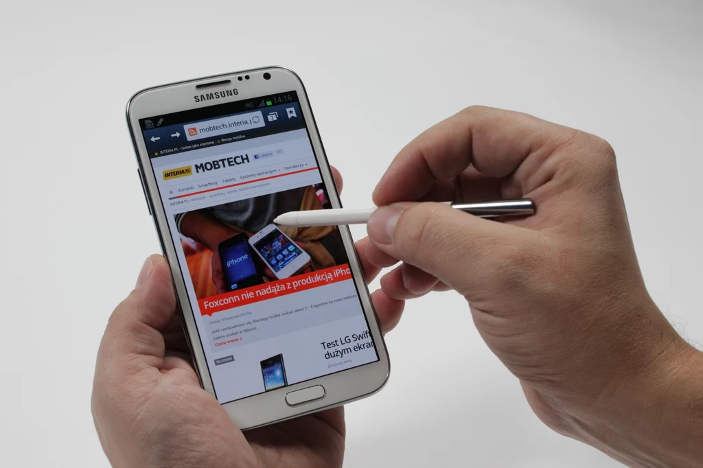 Samsung Galaxy Note II jest znacznie lepszy od poprzednika