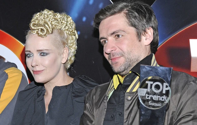 Kasia Nosowska z partnerem Pawłem Krawczykiem