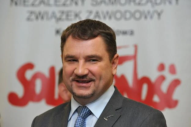 Piotr Duda, lider NSZZ Solidarność. Fot. Wojciech Stróżyk