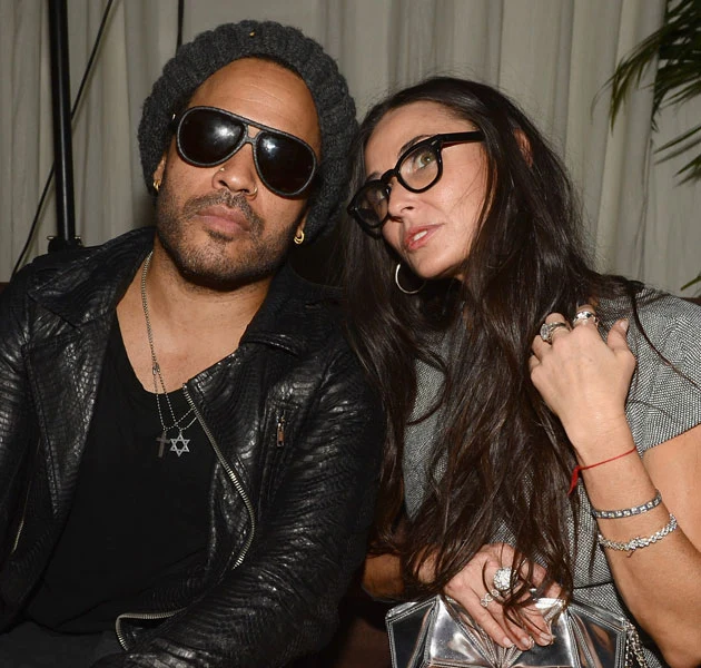 Ostatnio Demi Moore imprezowała z Lennym Kravitzem Ostatnio Demi Moore imprezowała z Lennym Kravitzem
