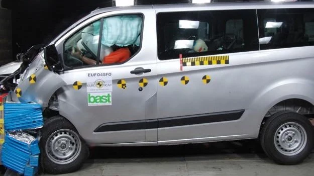 Ford Transit Custom jako jedyny zdobył w testach Euro NCAP ocenę 5-gwiazdkową.