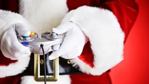 Święty Mikołaj lubi sobie czasem zagrać na konsoli