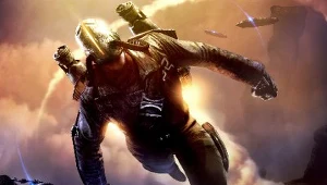 Dark Void - fragment okładki z gry