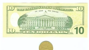 Banknot 10-cio dolarowy - zdjęcie