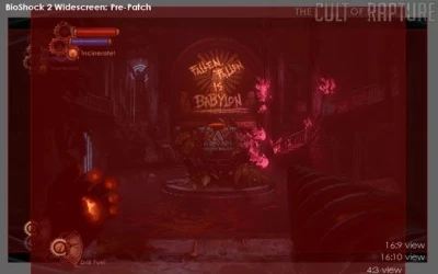 Bioshock 2 w trybie 4:3