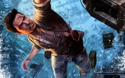 Uncharted 2: Among Thieves - fragment okładki z gry Uncharted 2: Among Thieves - fragment okładki z gry