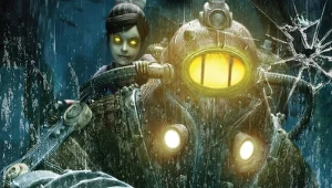 BioShock 2 - fragment okładki z gry