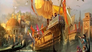 Anno 1404: Wenecja - fragment okładki z gry