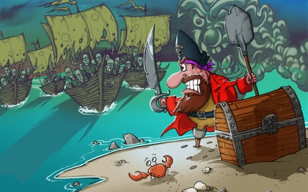 Woody Two-Legs: Attack of the Zombie Pirates - motyw graficzny Woody Two-Legs: Attack of the Zombie Pirates - motyw graficzny