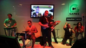 Zdjęcie z pokazu Rockband 3 na targach w Los Angeles