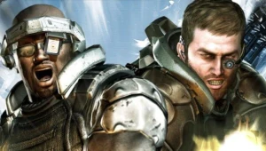 Time Crisis: Razing Storm - fragment okładki z gry