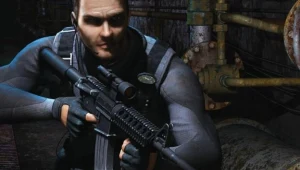 Syphon Filter: Logan's Shadow - fragment okładki z gry