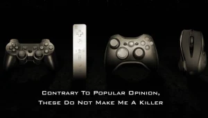 Plakat i hasło stojące za obroną gier w Kalifornii