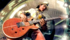 Carlos Santana gra wraz z Guitar Hero