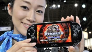 Zdjęcie z pokazu konsoli PS Vita na targach TGS 2011