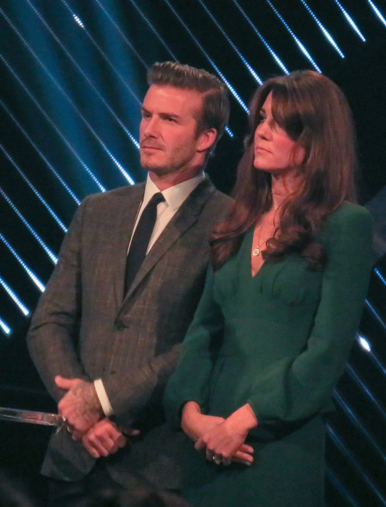 Księżna Catherine i David Beckham Księżna Catherine i David Beckham