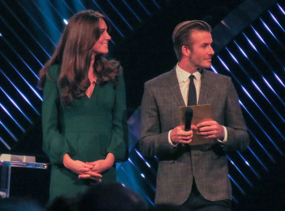 Księżna Catherine i David Beckham Księżna Catherine i David Beckham