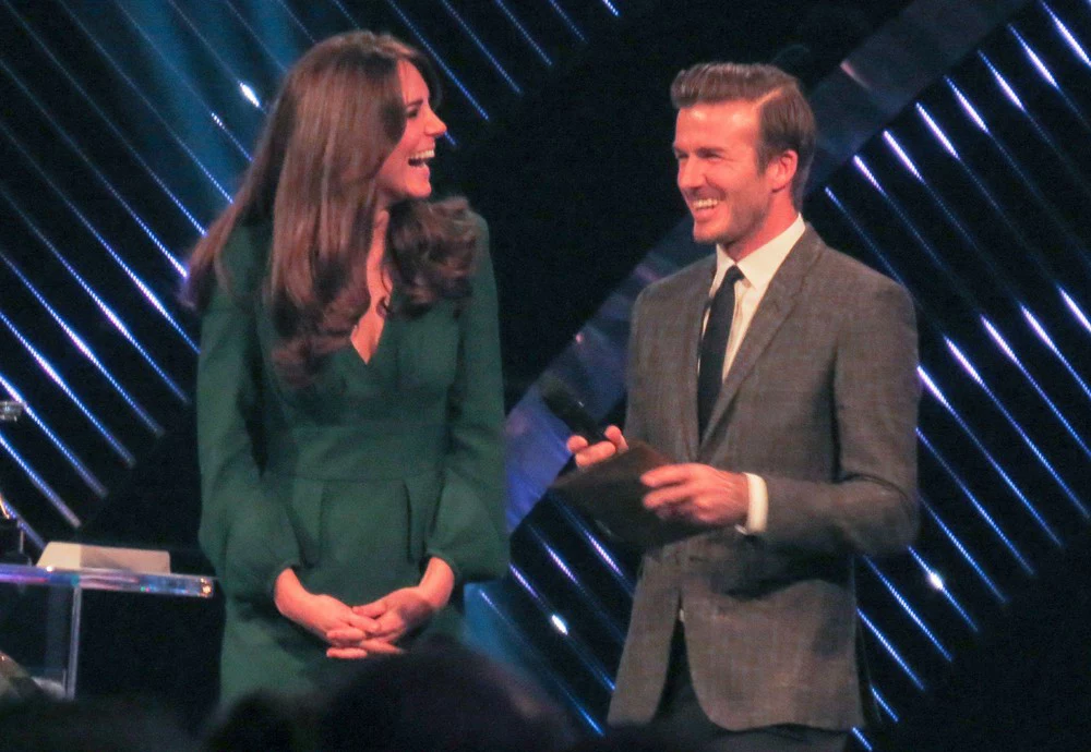 Księżna Catherine i David Beckham Księżna Catherine i David Beckham