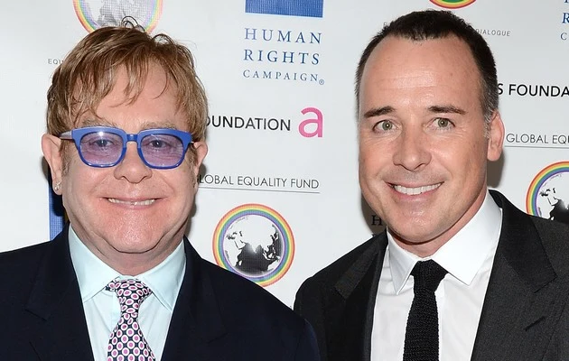Elton John z partnerem