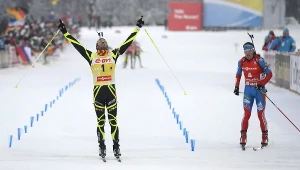 Francuz Martin Fourcade wygrał bieg ze startu wspólnego na 15 km biathlonowego Pucharu Świata w Ruhpolding